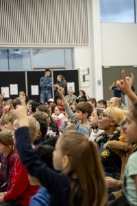 Children at a Whole School Assembly at ISB, Denmark